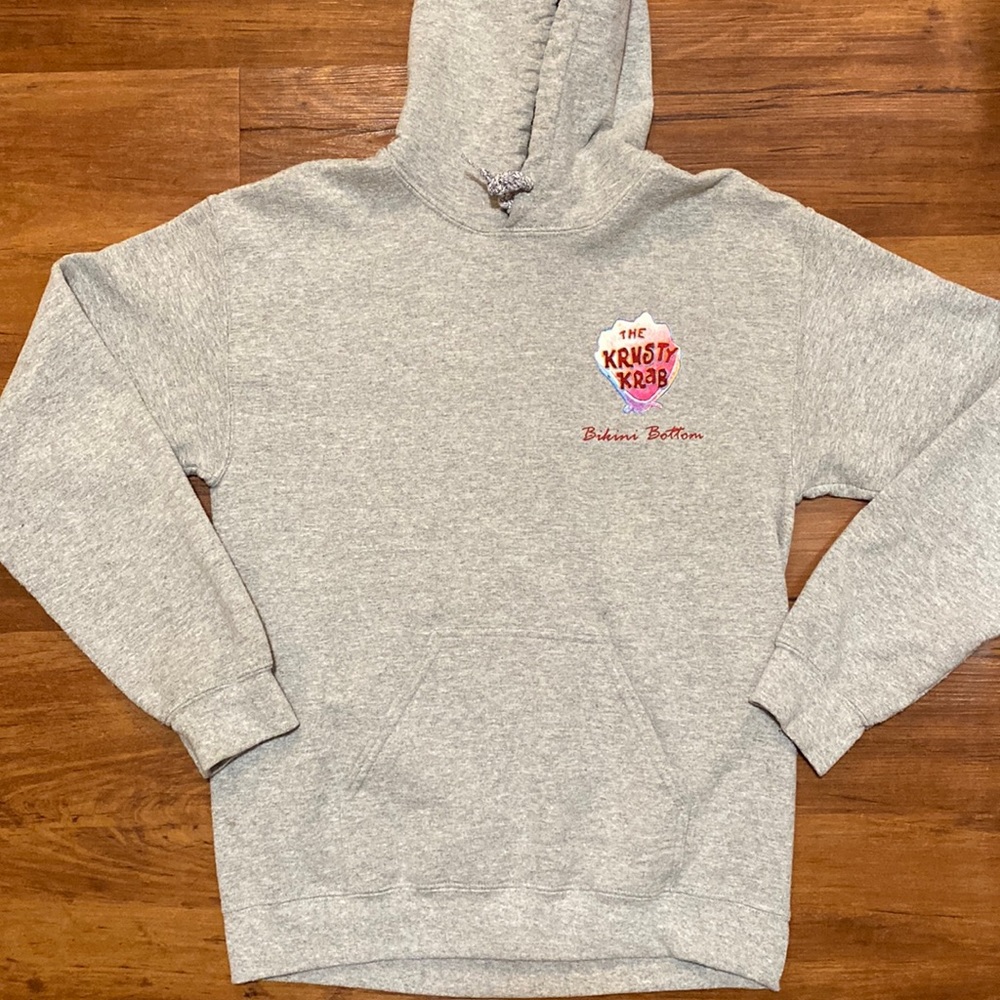 Fun SpongeBob hoodie featuring the Krusty Krab